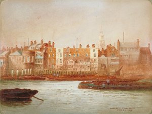Muelles en Limehouse, Londres de Frederick J Goff