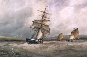 La desembocadura del río Adur de Frederick James Aldridge