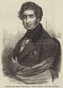 El Muy Honorable Conde de Westmoreland, Ministro Británico en la Corte de Viena de Frederick John Skill