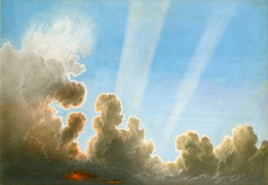 Tormenta pasando sobre el País Negro, atardecer de Frederick Joseph Butler Lines