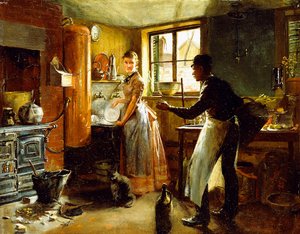 Abajo escaleras, 1885 de Frederick Juengling