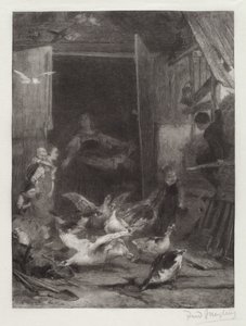 Sin título (Escena de granja) de Frederick Juengling