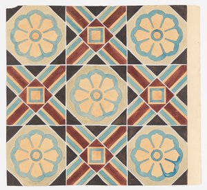 Diseño de azulejo de Frederick Krieg