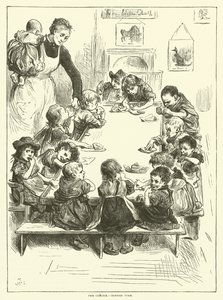 La guardería - hora de la cena de Frederick L. Bernard