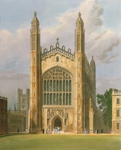 Cambridge: Kings College de "Historia de Cambridge", Vol.1 de Frederick Mackenzie