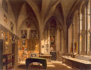 Interior de la Sala Capitular, ilustración de la 
