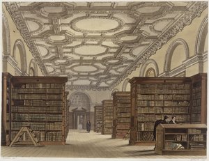 Interior de la Biblioteca Pública, Cambridge, de 