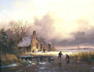 Paisaje Invernal de Frederick Marianus Kruseman