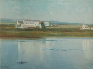 En Marazion - Granja Riverside de Frederick Milner