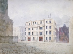 Vista al sur en el extremo oeste de King William Street, Ciudad de Londres de Frederick Napoleon Shepherd