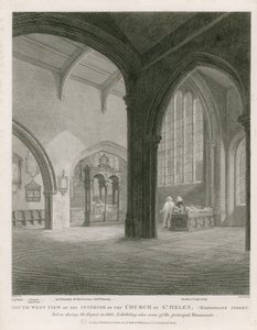 Iglesia de Santa Elena, Bishopsgate Street, Londres de Frederick Nash
