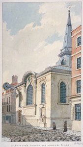 Iglesia de San Swithin London Stone, Ciudad de Londres de Frederick Nash
