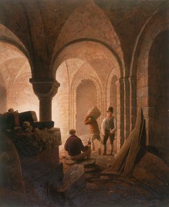 Cripta de St Mary-le-Bow, Londres, 1818 de Frederick Nash