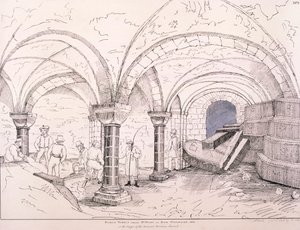 Cripta de St Mary-le-Bow de Frederick Nash