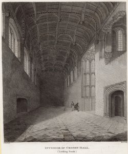 Interior de Crosby Hall, mirando al sur de Frederick Nash