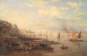 El Támesis y el puente de Waterloo desde Somerset House de Frederick Nash