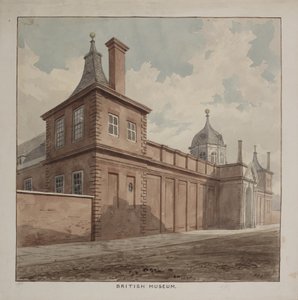 Vista del Museo Británico, Holborn, c.1807 de Frederick Nash