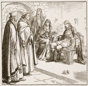 Dunstan, Edwy y Elgiva, ilustración de 