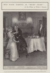 Señorita Marie Tempest como Becky Sharp en el Teatro Prince of Wales, Londres de Frederick Pegram