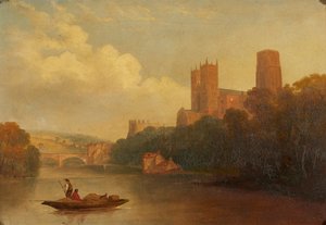 Durham desde el río (óleo sobre lienzo)