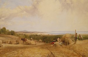 El campo de la cosecha, 1846 de Frederick Richard Lee