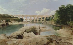 El Puente del Gard, 1862 de Frederick Richard Lee