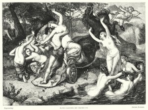 Plutón llevándose a Proserpina de Frederick Richard Pickersgill