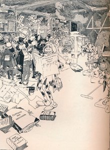 La sala de propiedad de un dibujante ingenioso, c1890 de Frederick Richardson