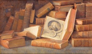 Libros antiguos (acuarela)