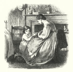 Un niño en oración de Frederick Walker
