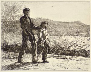 El hombre ciego de Frederick Walker