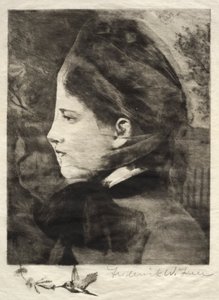 Cabeza de una mujer de Frederick Warren Freer