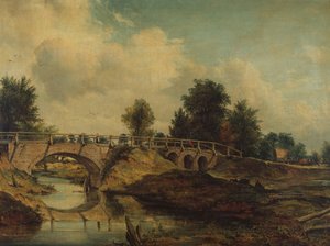 El puente sobre el río Stour de Frederick Waters Watts