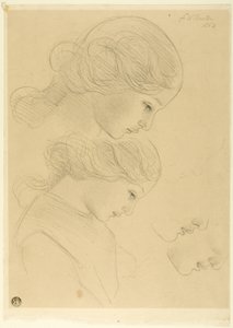 Bocetos de perfil de mujer