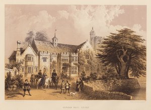 Horham Hall, Essex (aguatinta) de Frederick William Fairholt