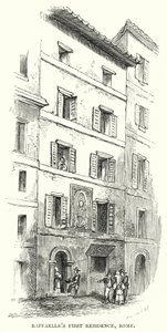 Primera Residencia de Rafael, Roma (grabado) de Frederick William Fairholt