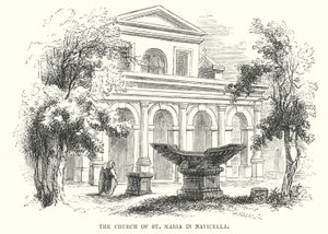 La Iglesia de Santa María en Navicella (grabado) de Frederick William Fairholt