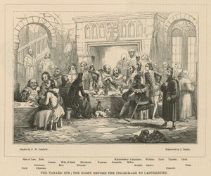El Tabard Inn, la noche antes de la peregrinación a Canterbury