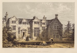 Casa Loseley, Surrey (aguatinta) de Frederick William Hulme