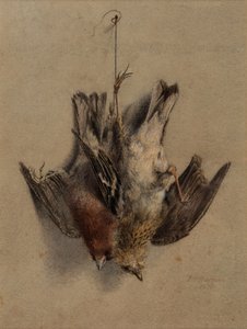 Naturaleza muerta, Alondras de Frederick William Jackson