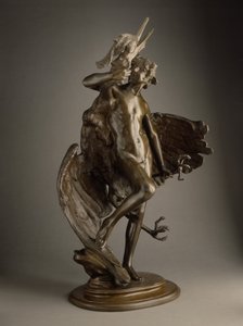 Joven fauno y garza de Frederick William MacMonnies