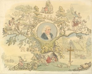 Diseño para una Portada al Estilo de Rowlandson, 1858-1914 de Frederick William Pailthorpe