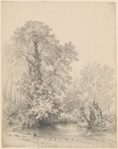 Árboles junto al río en Castle Bromwich de Frederick William Watts