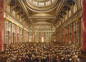 Interior del Manchester Exchange de Frederick and Saunders H.L. (19th Century) Sargent