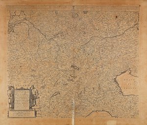 Europa Central-Norte e Italia del Norte, Mapa por Frederik de Wit, Ámsterdam, grabado en cobre de Frederick de Wit