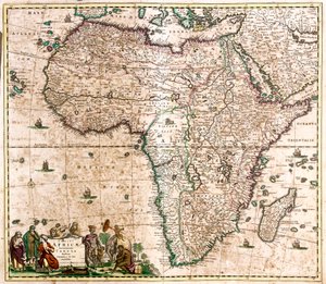 Mapa de África de Frederick de Wit
