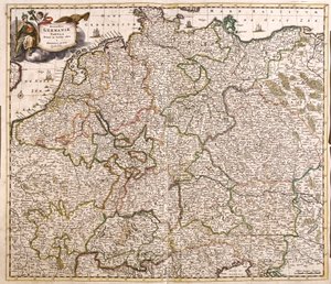 Mapa de Alemania de Frederick de Wit