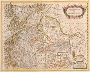 Mapa de Piamonte (Italia) de Frederick de Wit