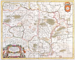 Mapa del Arzobispado de Maguncia (Alemania) de Frederick de Wit