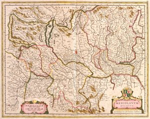 Mapa del Ducado de Milán (Italia) de Frederick de Wit